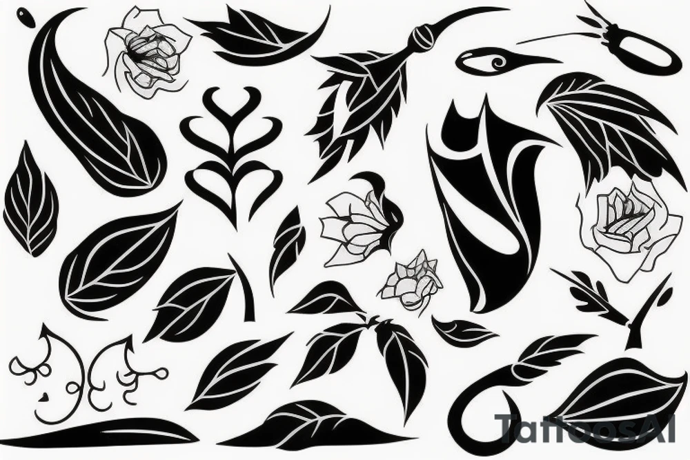 Small black Brilliant tattoo idea