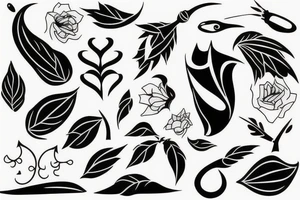 Small black Brilliant tattoo idea