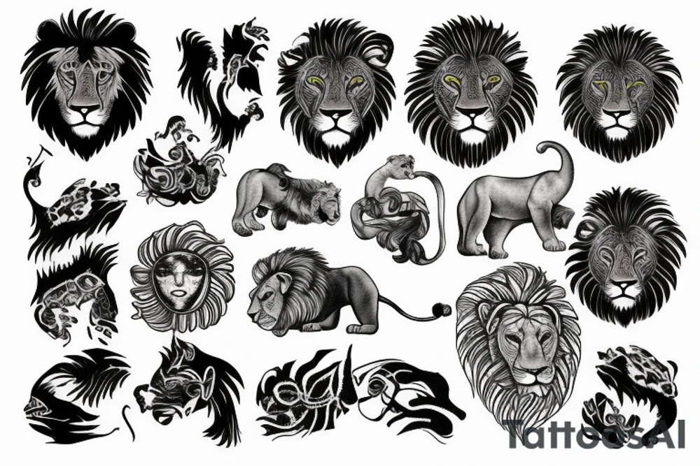 lion tattoo idea