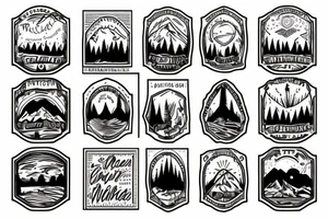 Pacific Northwest mountains tattoo idea