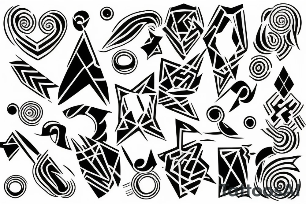Gemini sign tattoo idea