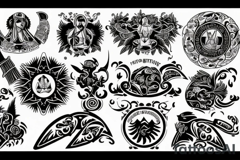 emblem of Ukraine tattoo idea