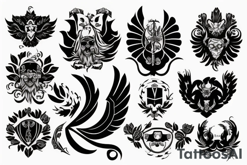 emblem of Ukraine tattoo idea