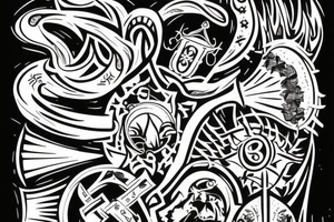 trident emblem of Ukraine tattoo idea