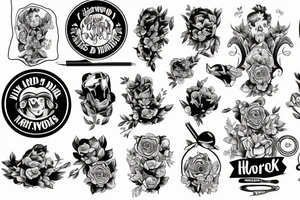 Hard work tattoo idea