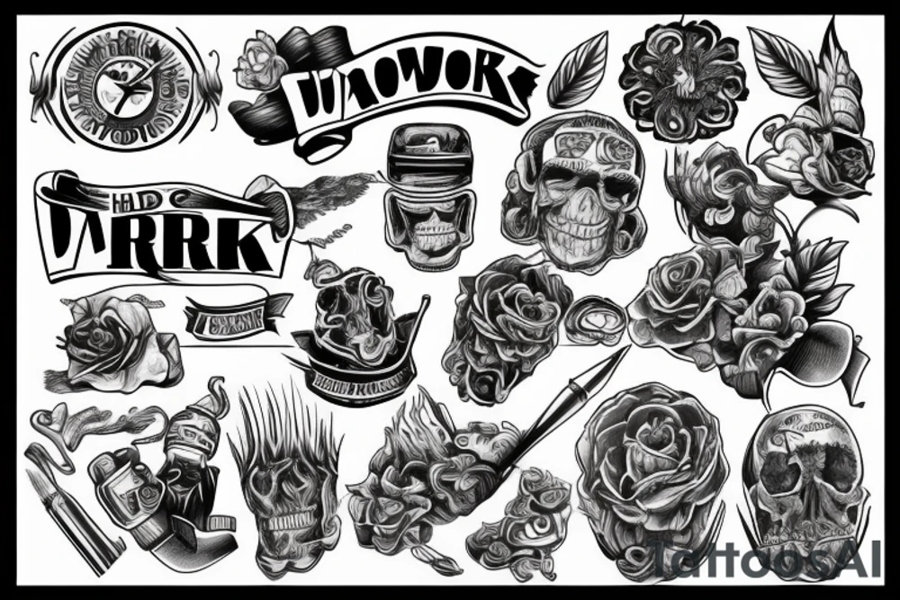 Hard work tattoo idea