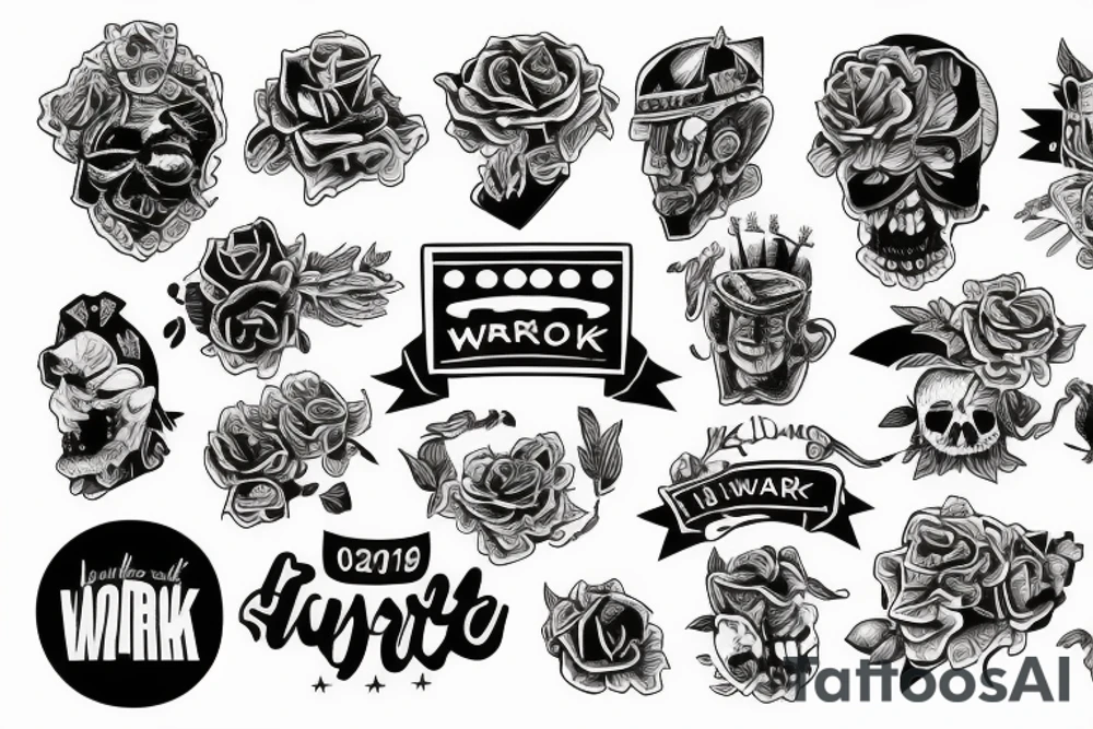 Hard work tattoo idea