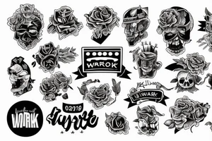 Hard work tattoo idea