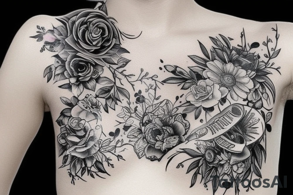 Чумной доктор идет по улице tattoo idea