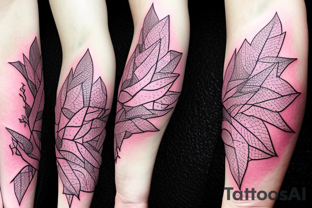 aesthetic, Japanese, moon, pink leaves on trees, forearm tattoo, dragon tattoo idea