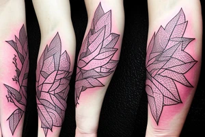 aesthetic, Japanese, moon, pink leaves on trees, forearm tattoo, dragon tattoo idea
