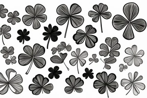 4 leaf clover with intials DTN tattoo idea