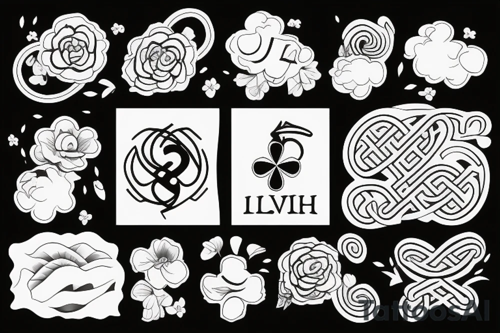 irish danny clover lucky wave tattoo idea