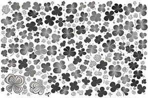 4 leaf clover, lake waves, danny tattoo idea