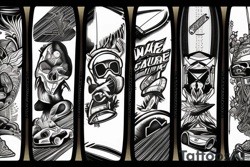 wake board tattoo idea