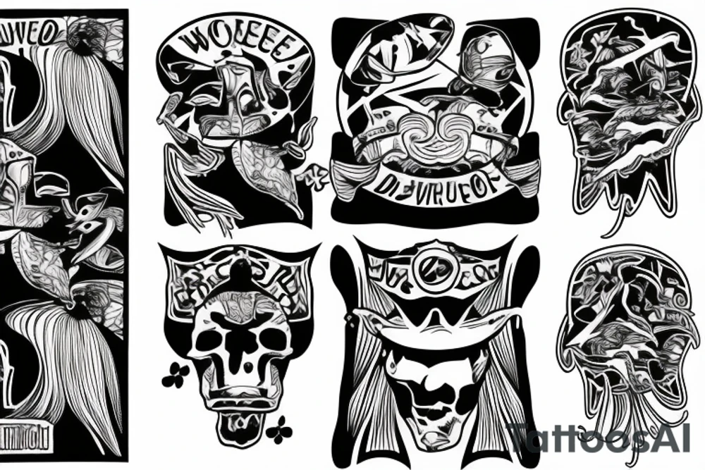wake board, clover tattoo idea