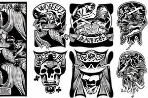 wake board, clover tattoo idea