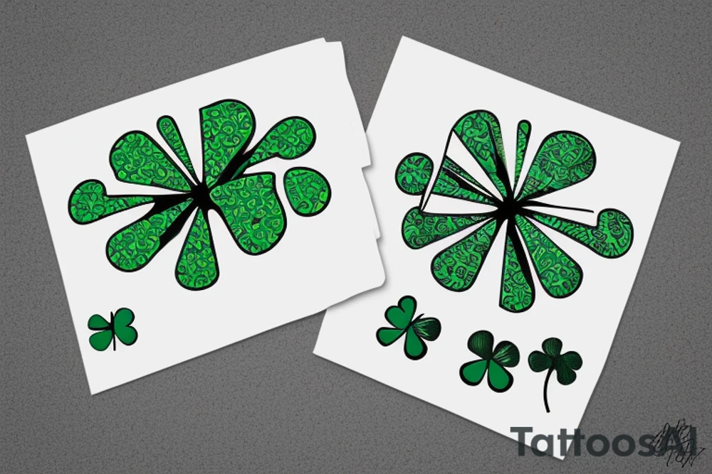 wake board, 4 leaf clover tattoo idea