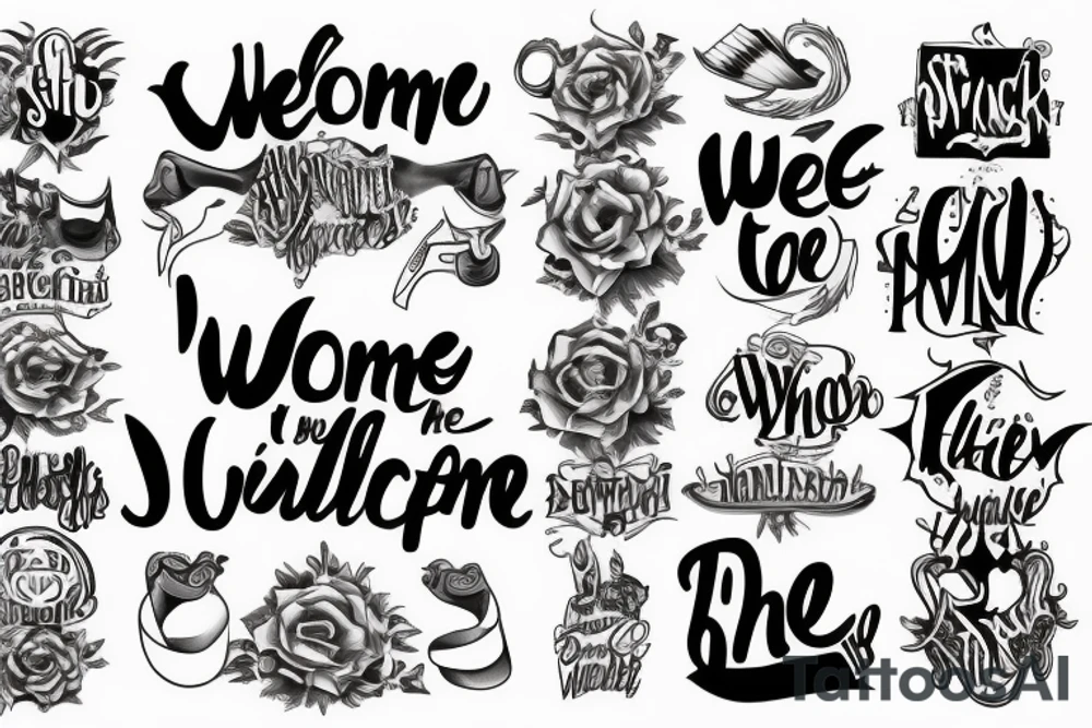 welcome to the shit show tattoo idea