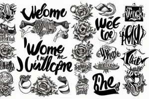 welcome to the shit show tattoo idea
