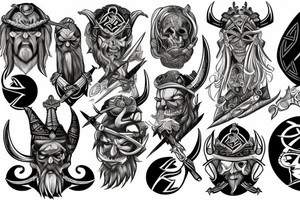 evil viking tattoo idea