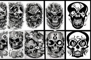 evil 
death tattoo idea