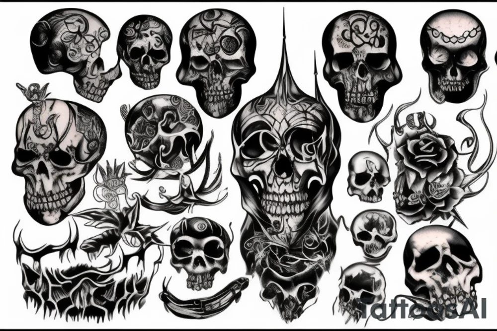 evil 
death tattoo idea