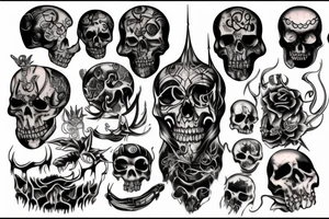 evil 
death tattoo idea