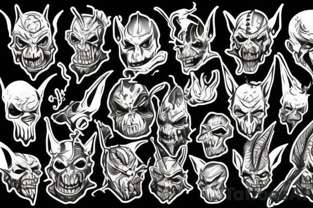 evil goblin tattoo idea