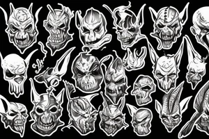 evil goblin tattoo idea