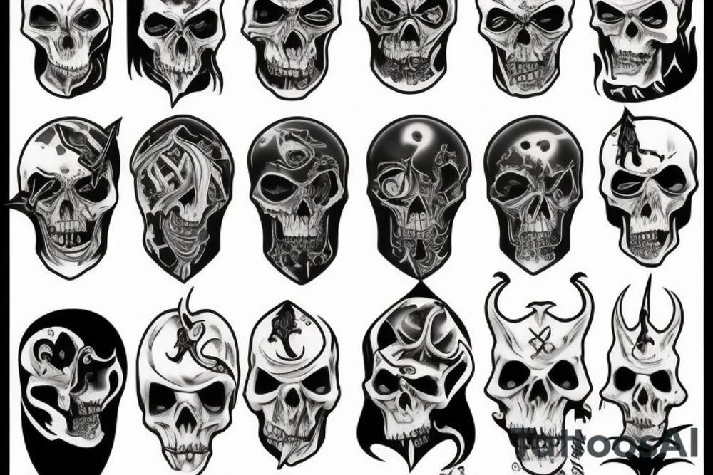 evil grim reaper tattoo idea