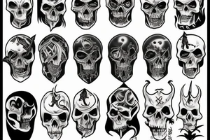 evil grim reaper tattoo idea
