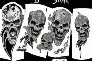 evil grim reaper tattoo idea