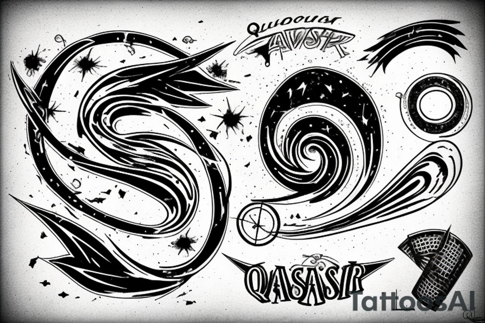 a quasar that retracts everything, tattoo idea
