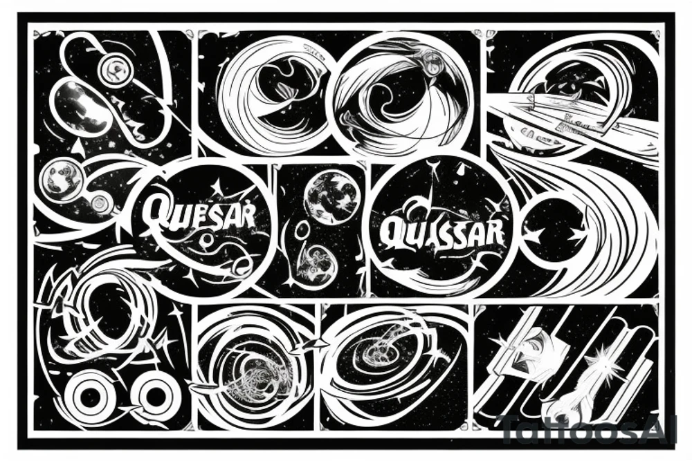 a quasar that retracts everything, tattoo idea