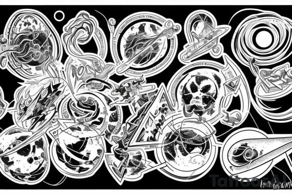 a quasar that retracts everything, tattoo idea