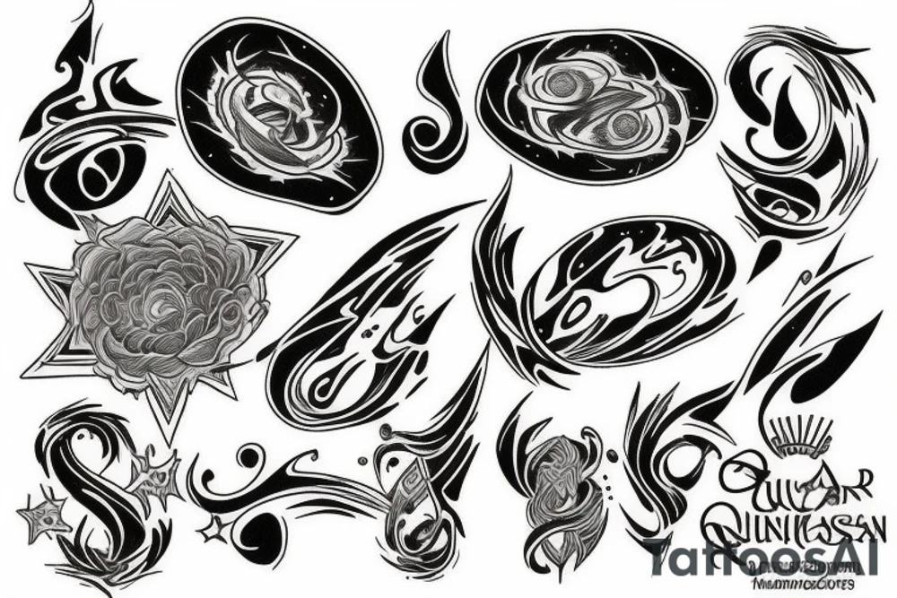 the beauty of the quasar tattoo idea