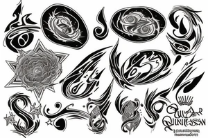 the beauty of the quasar tattoo idea
