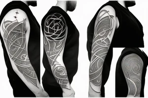 the beauty of the quasar tattoo idea