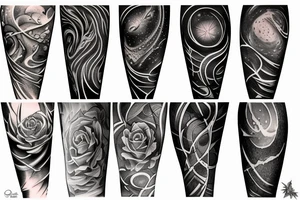 the beauty of the quasar tattoo idea