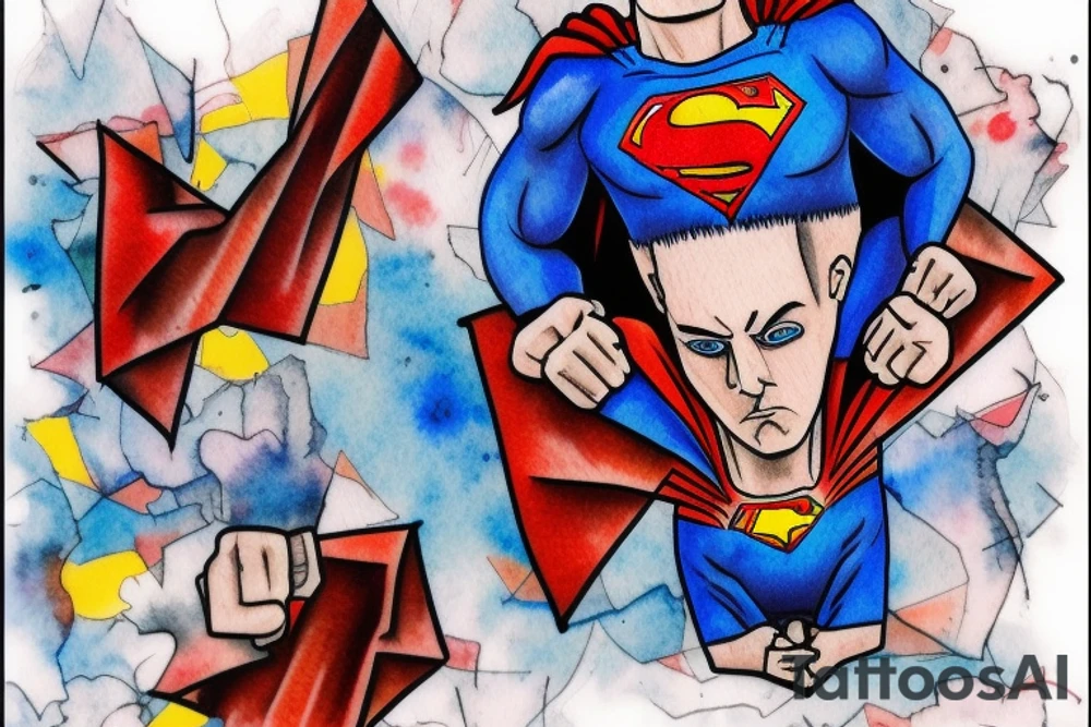 Eminem superman tattoo idea