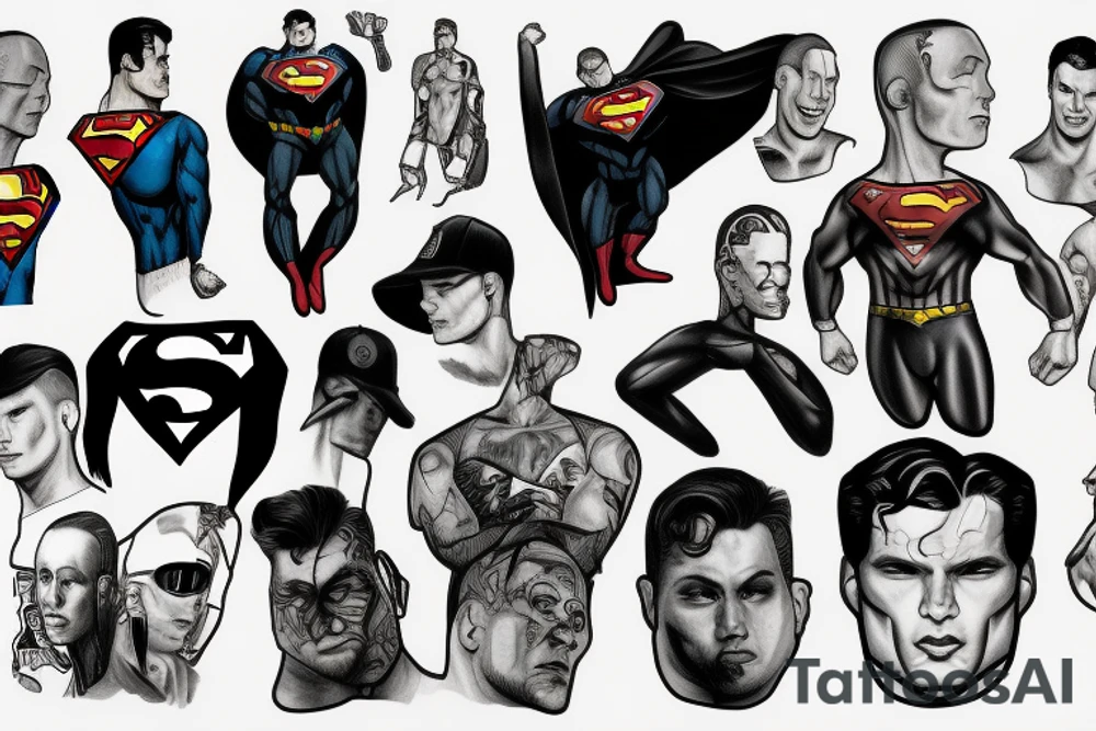 Superman eminem tattoo idea