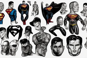 Superman eminem tattoo idea