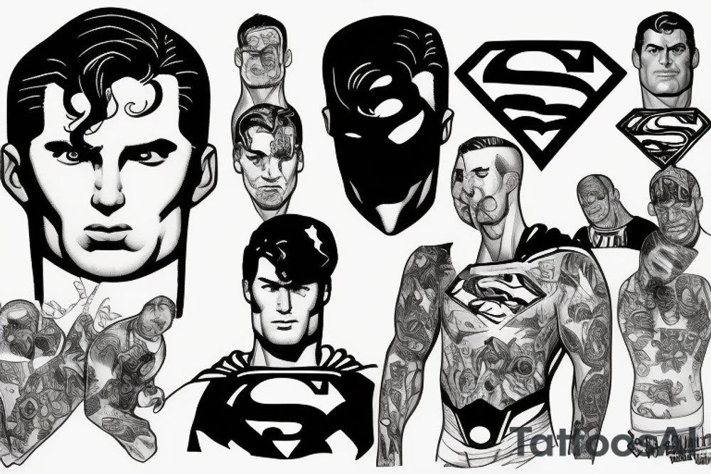 Superman eminem tattoo idea