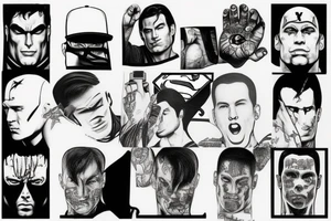 Superman eminem tattoo idea