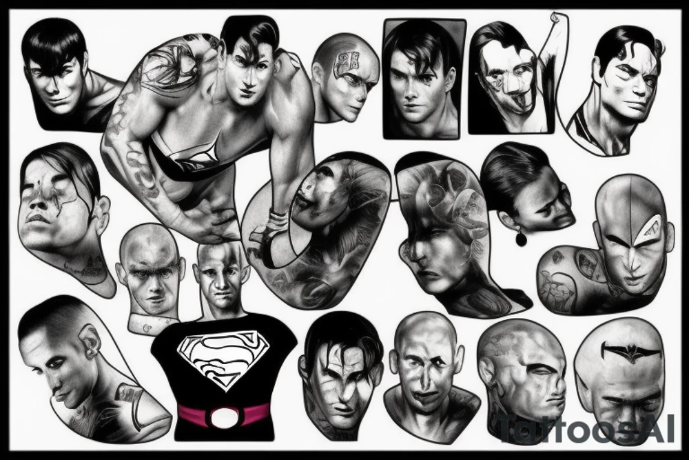 Superman eminem tattoo idea