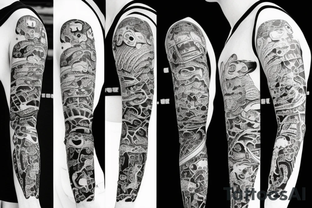 Black frog with samurai armor tattoo idea