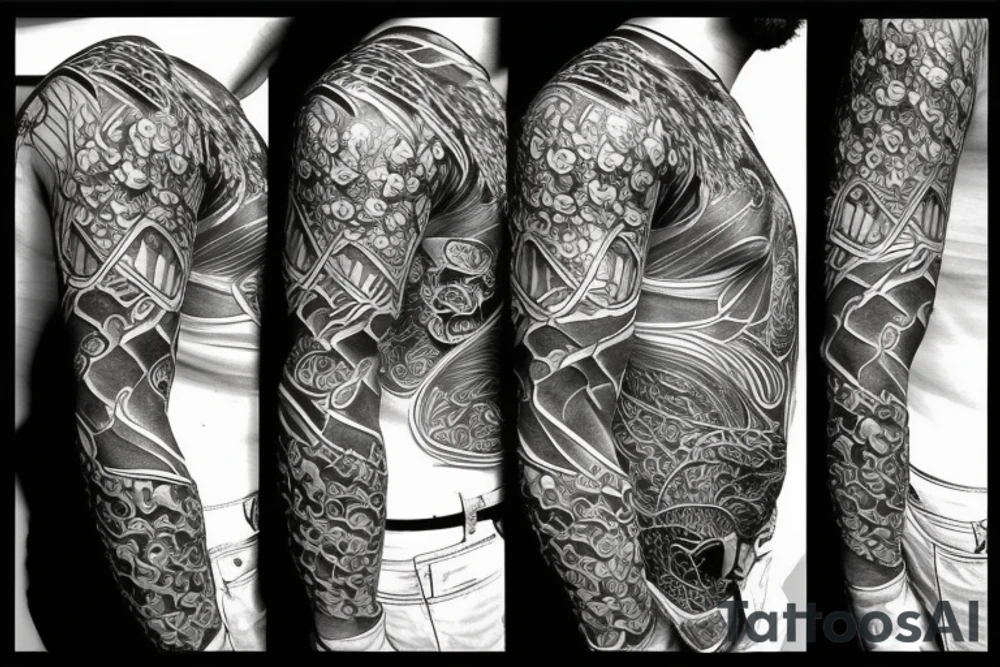 Black frog with samurai armor tattoo idea