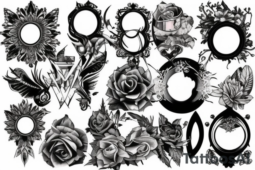 Broken mirror tattoo idea
