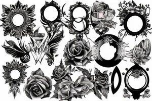Broken mirror tattoo idea